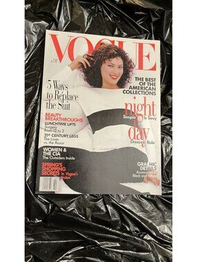 Vogue Magazine Fevruary 1996 Shalom Harlow No Label